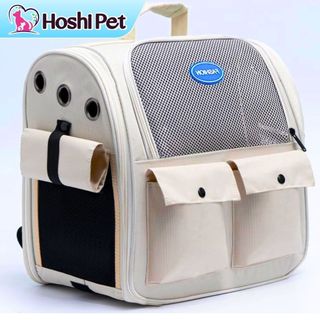  Balo đựng chó mèo CHỐNG NẮNG THOÁNG KHÍ size lớn < 8kg Hoshi Pet BL14 túi vận chuyển chó mèo giá rẻ 