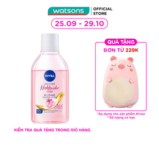 Nước Tẩy Trang Nivea Hokkaido Rosy White Oil-Infused Micellar 0% Alcohol Chiết Xuất Hoa Hồng 400ml