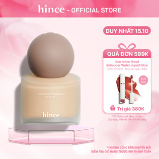 Kem nền che phủ mỏng nhẹ chống nắng SPF30 PA++ hince Second Skin Foundation 40ml