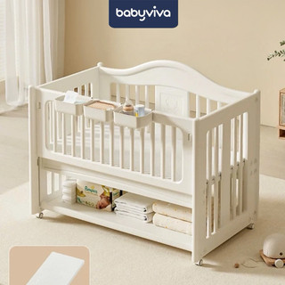 Nôi cũi ghép giường ba mẹ cho bé thương hiệu babyviva