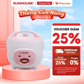 Nồi cơm điện mini SUNHOUSE 1.2L SHD8217W