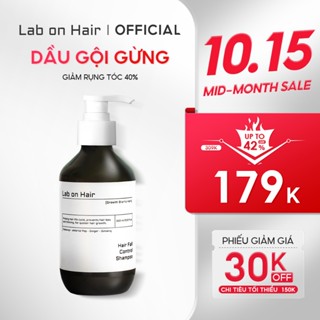 Dầu gội gừng Lab On Hair Nhân sâm Redensyl cải thiện tình trạng rụng tóc dầu gội mọc tóc 300ml