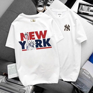  Áo phông unisex cổ tròn tay ngắn chất liệu cotton cao cấp logo thêu full box 