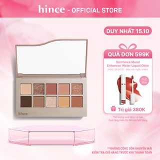 Bảng phấn mắt 10 màu có nhũ lâu trôi hince New Depth Eyeshadow Palette 9.8G