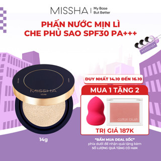 Missha Phấn Nước Stay Cushion High Cover 14 Kiềm Dầu Lâu Trôi Cho Lớp Nền Mịn Lì