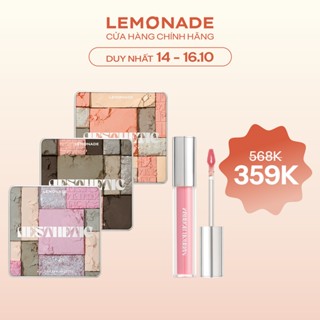 Combo Lemonade Bảng phấn mắt đa năng Aesthetic Multi-task Palette 10.8g và Son Bóng Mirror Mirror Water Tint 4g