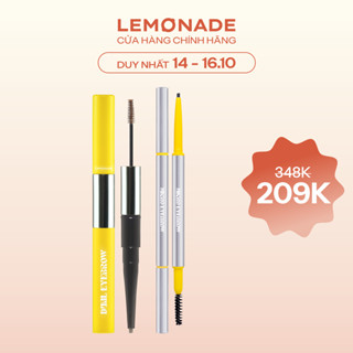 Combo Chì kẻ mày 2 đầu Lemonade Dual Eyebrow 2.75g và Chì kẻ mày siêu mảnh lâu trôi Lemonade Micro Eyebrow 0,1g