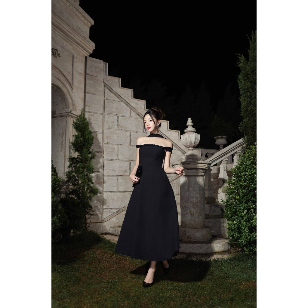 (Pass) Đầm quây vặn thừng tùng chéo JM Dress Design