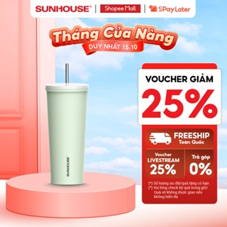 Bình ly giữ nhiệt Lightly 650ml Sunhouse KS-TU650LG - Inox 304 - Giữ nhiệt 6-12h