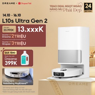 Robot lau sàn hút bụi tự làm sạch thông minh Dreame L10s Ultra Gen 2- Bản quốc tế - Bảo Hành 24 tháng