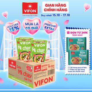 [VOUCHER 15%] Thùng 24 ly Mì chay lẩu thái Sala 60gr/ly