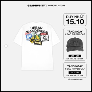 ÁO THUN UNISEX -  S-URBANWANDERERS TEE WHITE - BAD HABITS SUPERTRAMP COLLECTION