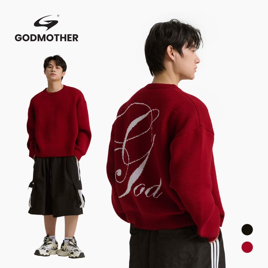 Áo Len Dệt Boxy Unisex GODMOTHER 2025