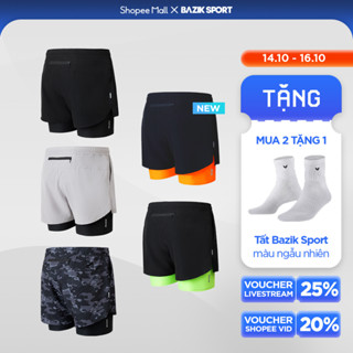 COMBO 2 Quần Short Chạy Bộ 2 lớp Nam BAZIK Speed Up 2 in 1 Thoáng Khí, Thấm Hút Mồ Hôi và Nhanh Khô