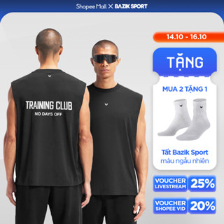 Áo Tanktop Thể Thao Bazik Training Club Vai Rộng Oversize Co Giãn, Thoáng Khí, Đa Năng Vận Động - A26