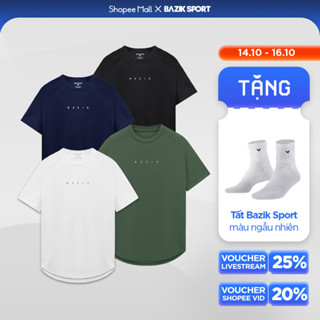 COMBO 2 Áo Thun Thể Thao Nam BAZIK Icon 10 Relax Fit Co giãn 4 chiều, Vận động Thoải mái, Thoáng khí