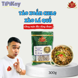 [ĐÔNG LẠNH - HCM]  Tảo Xoắn Chile Xào Lá Quế 300g - Chay Mặn Đều Dùng Được - Tipikay shop