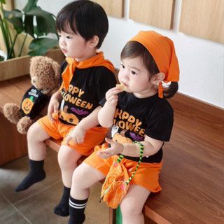    Tặng khăn + túi kẹo  Set halloween cho bé Đồ Halloween Cho Bé bộ hoá trang cho bé gái bé trai Moon Jonhy Baby kids 