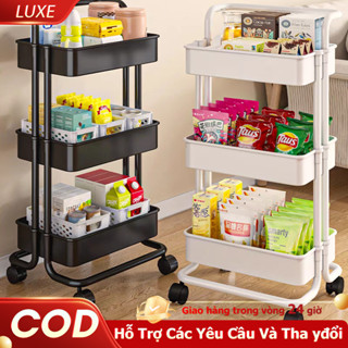 Kệ Bỉm sữa 3/4/5Tầng Xe Đẩy Spa đa năng Kệ xe đẩy đựng đồ Di Chuyển 360 Dộ có bánh xe