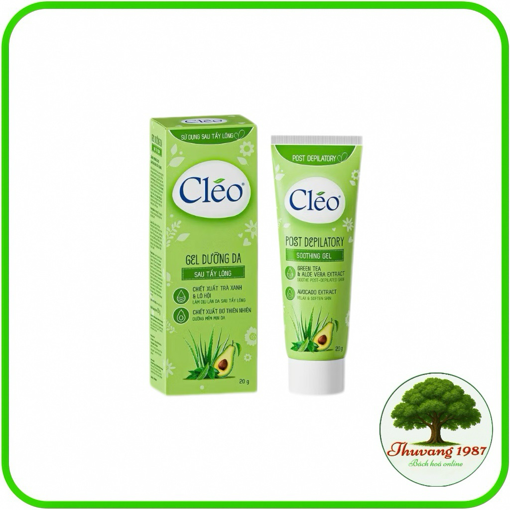 Gel làm dịu da chậm mọc lông Cleo 50g chiết xuất bơ