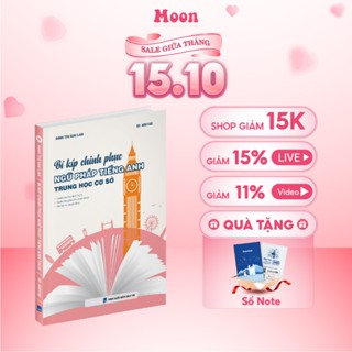 Sách Bí kíp chinh phục ngữ pháp tiếng anh THCS, Tiếng anh từ mất gốc - Moonbook