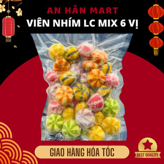 Set viên thả lẩu mix trứng nhím 6 vị Lacusina gói 500g 