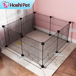 Chuồng Quây Lưới Mắt Nhỏ cho Chó, Mèo, Thỏ, Chuột đủ bộ ghép nhiều kích thước Hoshi Pet