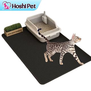 Thảm cát lót cát mèo Size Lớn 120CM Hoshi Pet TCM01 - Thảm chống văng cát cho nhà vệ sinh khay chậu cát mèo