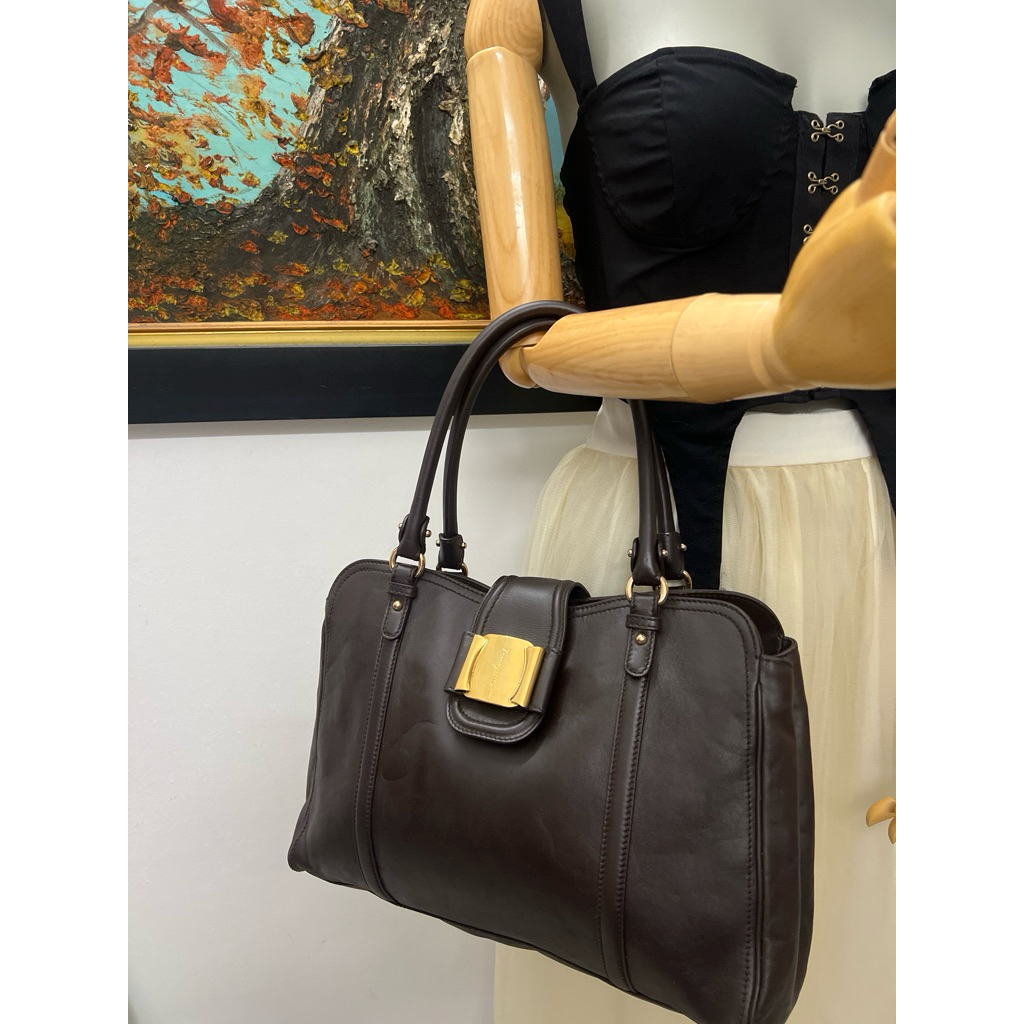 Túi 2nd tote Salvatore Au ten ic