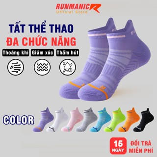  Tất vớ thể thao tất chạy bộ nam nữ RUNMANIC TCB03 cổ ngắn đa năng phù hợp chạy bộ đạp xe đá bóng tập gym bóng rổ 