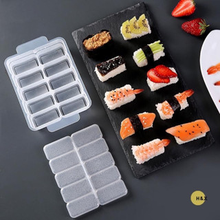  Bộ khuôn 5 ngăn 10 ngăn làm cơm nắm sushi tiện lợi 