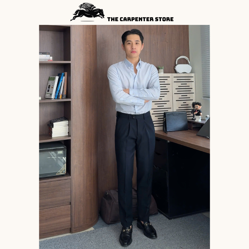 [ DEAL MỞ BÁN ] Quần âu nam Cao Cấp The Carpenter, Gấp 1 ly Chất vải chéo 81 dày dặn, Chống nhăn Form ống Đứng | BigBuy360 - bigbuy360.vn