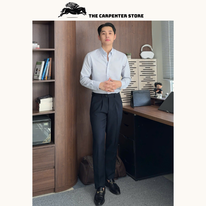 [ DEAL MỞ BÁN ] Quần âu nam Cao Cấp The Carpenter, Gấp 1 ly Chất vải chéo 81 dày dặn, Chống nhăn Form ống Đứng | BigBuy360 - bigbuy360.vn