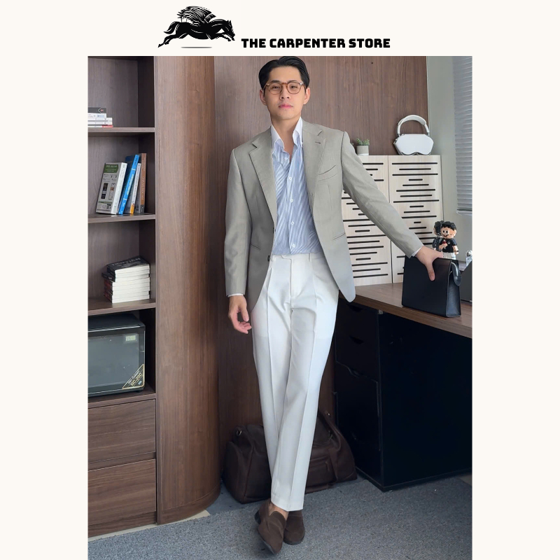 [ DEAL MỞ BÁN ] Quần âu nam Cao Cấp The Carpenter, Gấp 1 ly Chất vải chéo 81 dày dặn, Chống nhăn Form ống Đứng | BigBuy360 - bigbuy360.vn