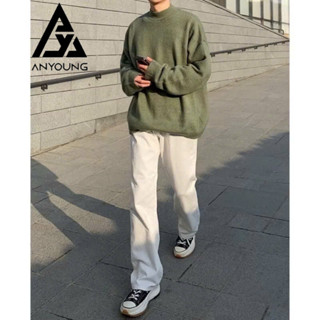 Quần jean ống rộng ANYOUNG quần jean nam che khuyết điểm form chuẩn hàn quốc hottrend 2025 QD18