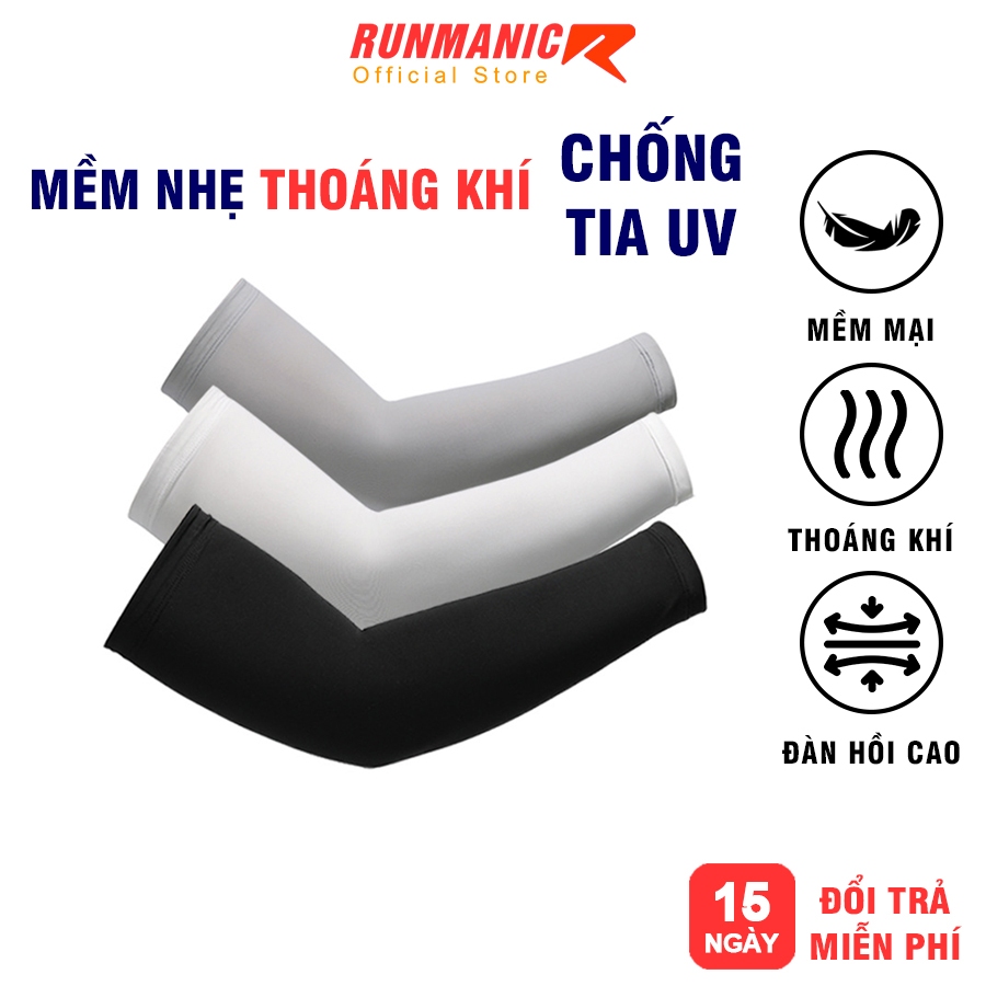 Ống tay chống nắng RUNMANIC OT01 chống tia UV thoáng mát co dãn tốt, dành cho các hoạt động thể thao ngoài trời