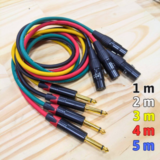 Dây cáp canon cái ra 6 ly thẳng (XLR FEMALE → 6.35mm MONO )