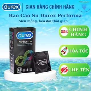 Bao Cao Su Durex Performa - Siêu Mỏng, Kéo Dài Thời Gian Yêu - Hộp 3 và 12 Cái