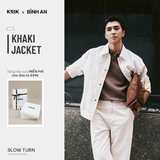 Áo Khoác Kaki Nam KRIK Form Boxy  Chất Liệu Cotton Thiết Kế Trẻ Trung Lịch Lãm AK5175