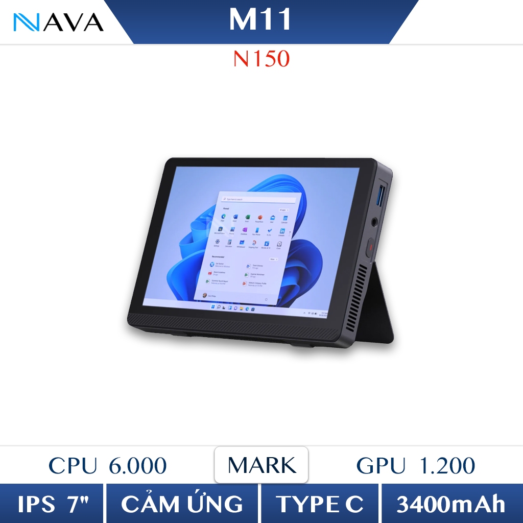 Mini PC All In One M11 N150, cấu hình RAM 16 - SSD 500, mà hình cảm ứng 7", DDR5, NVME, WiFi 6, HDMI | BigBuy360 - bigbuy360.vn