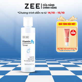 Nước Cân Bằng Cấp Ẩm Mềm Mịn Da ZEE ZEE Toner Vitamin B5 Trà Xanh Cúc La Mã 150ml
