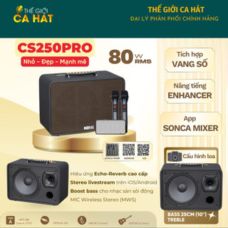  CS250PRO Loa Karaoke Bluetooth Di Động NHỎ ĐẸP MẠNH MẼ ACNOS Soncamedia 