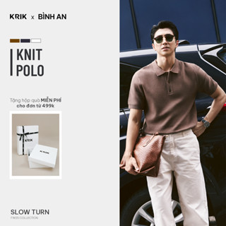 Áo Polo Nam KRIK Form Fitted Chất Liệu Pha Sợi Thiết kế Dệt Tổ Ong Honeycomb Thanh Lịch PL2247