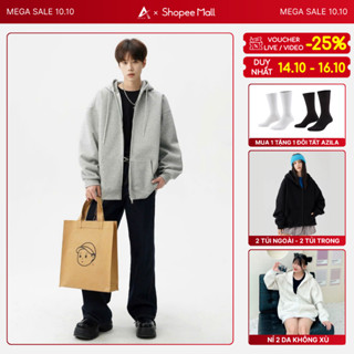 Áo khoác hoodie Zip Vải 2 Da Chống Nắng Tốt Form Rộng Nam Nữ Bản Prenium