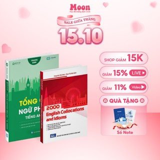Combo 02 Sách cô Trang Anh : Tổng ôn ngữ pháp tiếng anh và 2000 English collocation and idioms