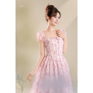  TIELA Đầm váy hoa cổ vuông-Naomi dress 