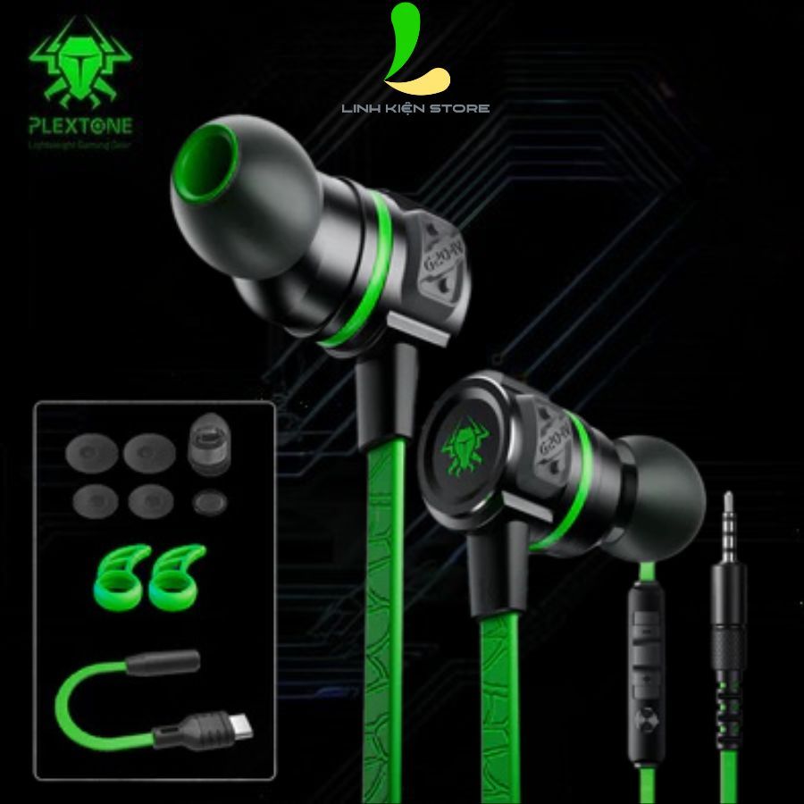 Tai Nghe Plextone G20 Mark IV - Tai Nghe Nhét Tai Có dây Gaming Jack 3.5mm + USB-C