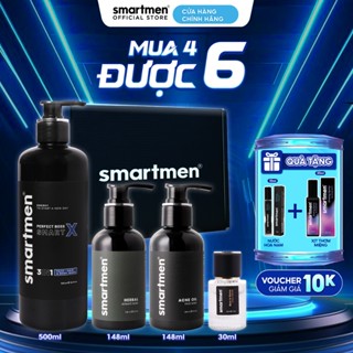 (MUA 4 ĐƯỢC 6) Combo Hộp Quà Sữa Tắm Gội Nam 3IN1 & Dung Dịch Vệ Sinh Nam Thảo Dược& Sữa Rửa Mặtl & Lăn khử mùi