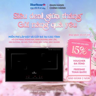 [Hỗ trợ Lắp-Cắt đá HCM,HN, 7Tỉnh] Bếp Điện Từ Đôi BlueStone ICB-6833 | 4000W Inverter | Mặt Kính Schott Ceran | Bh 2 năm