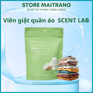 Viên giặt 5 in 1 Scent Lab Nhật Bản giặt sạch quần áo giữ màu thơm lâu gói 30 viên 